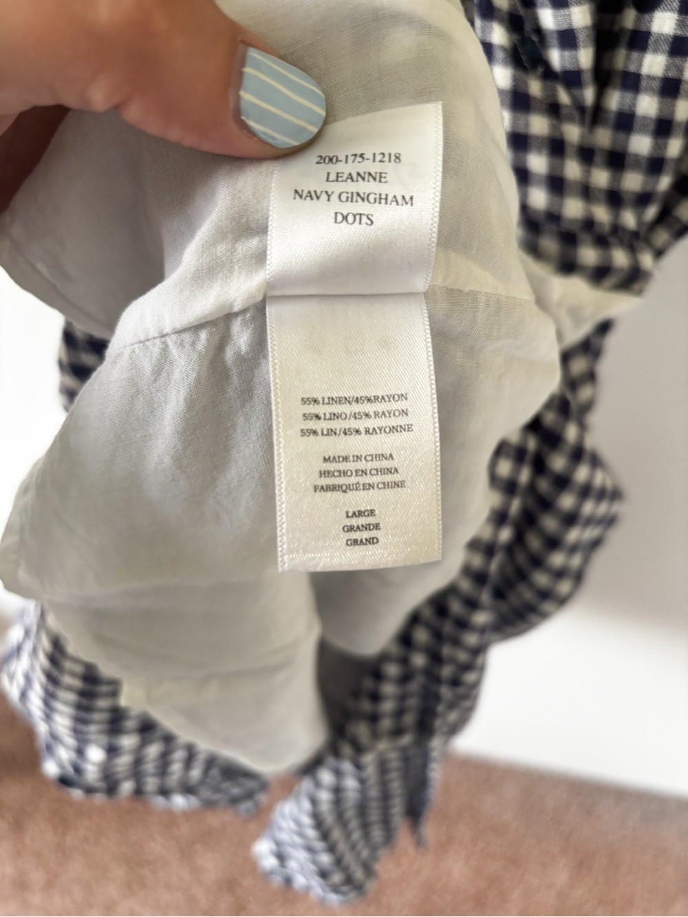 Rails Gingham Wrap Dress - Picture 8 of 8